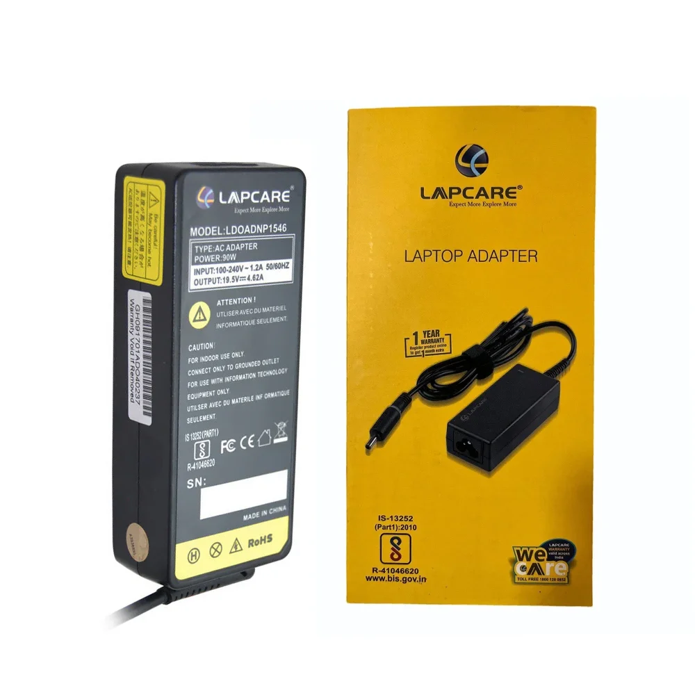 Lapcare Laptop Adapter Compatible For Dell 90w | 19.5v/4.62a | 7.4mm x 5.0mm view 5
